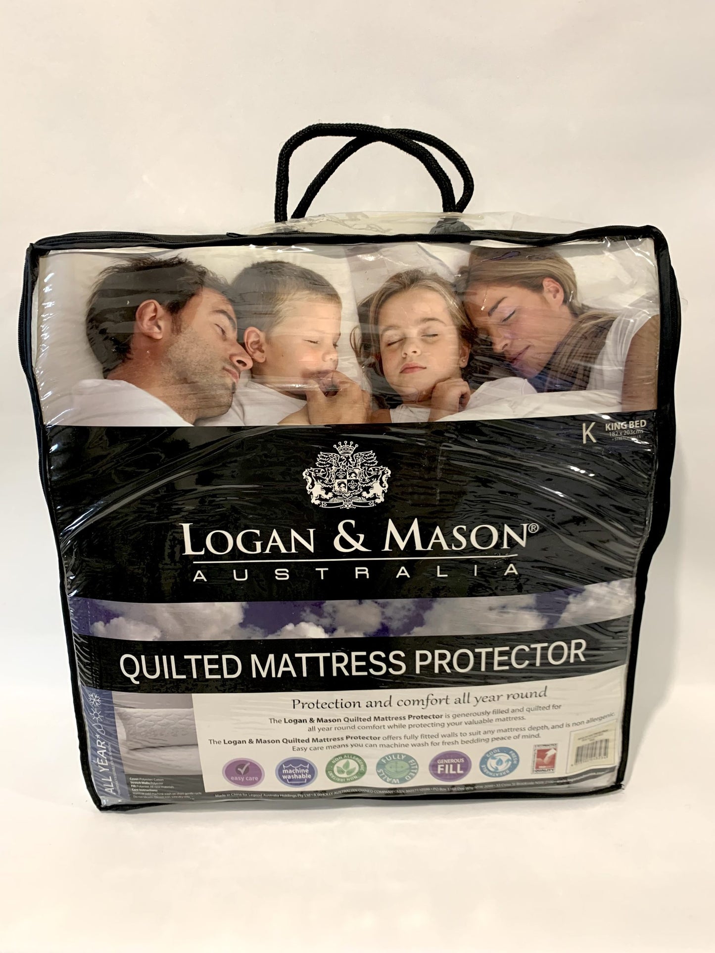 Logan & Mason - Quilted Mattress Protector - King image 0