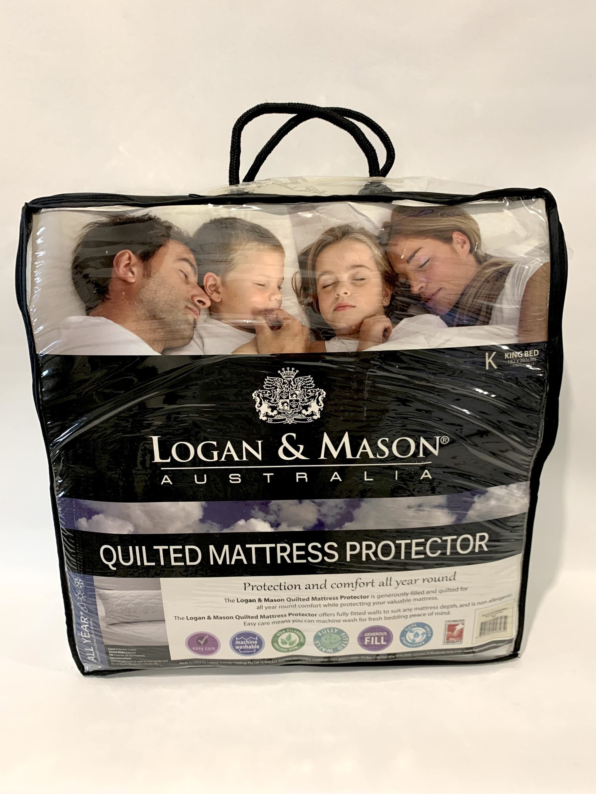 Logan & Mason - Quilted Mattress Protector - King image 0