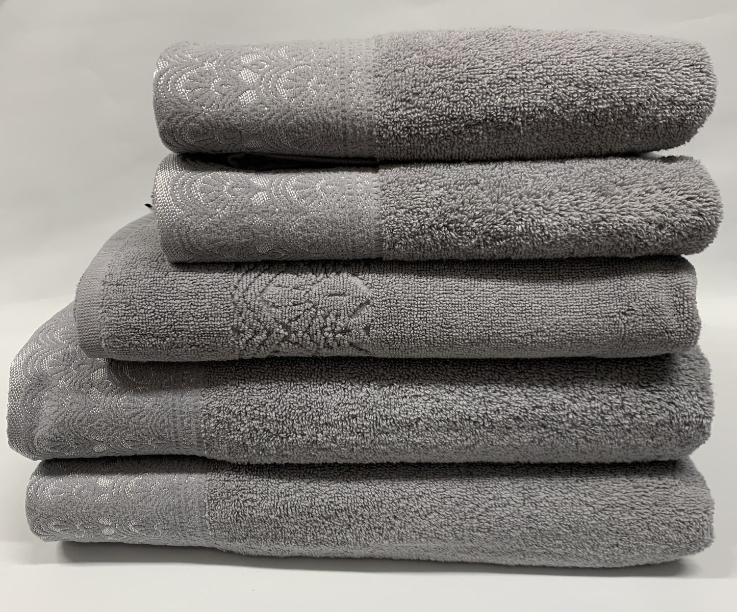 Bianca - Bath Towel 5pce Set - Victoria - Grey image 0
