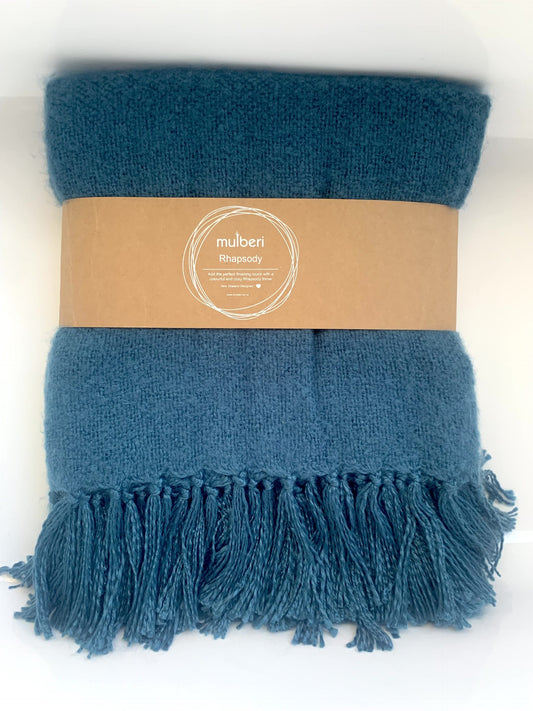 Mulberi Throw - Rhapsody Dusky Teal image 0