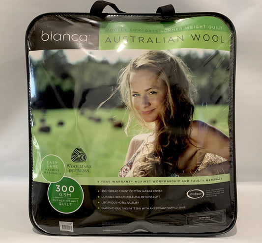 Bianca - Australian Wool Quilt - 300GSM - Queen image 0