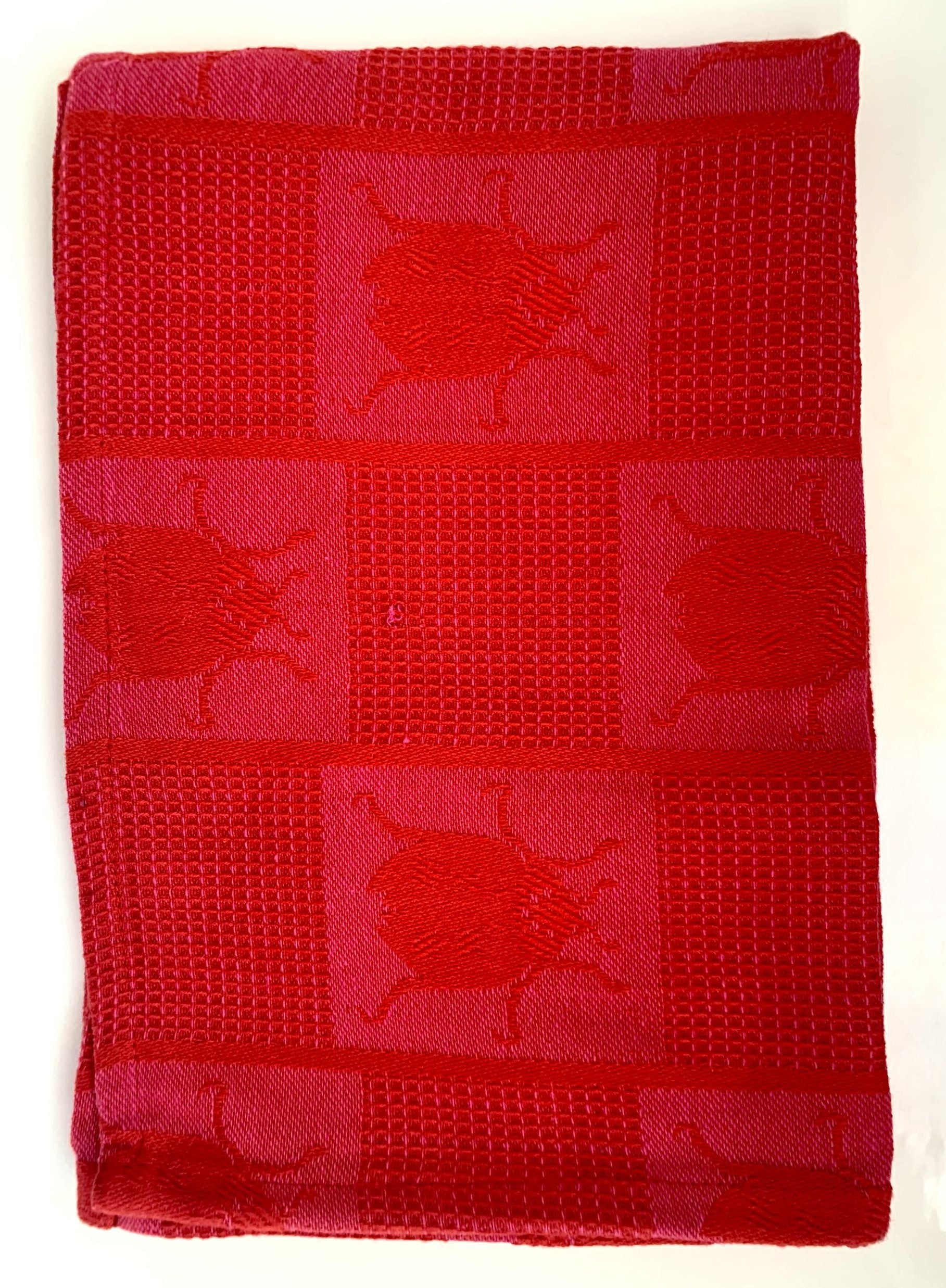 T Towel- Lady Bug Check Red image 0