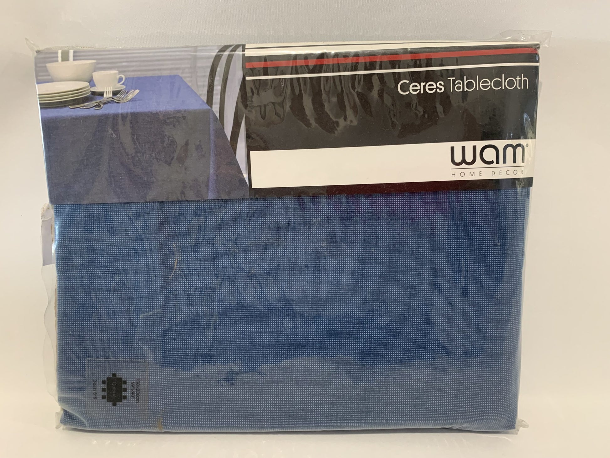 WAM Ceres Tablecloth 150 x 230cm Blue Cotton. image 0