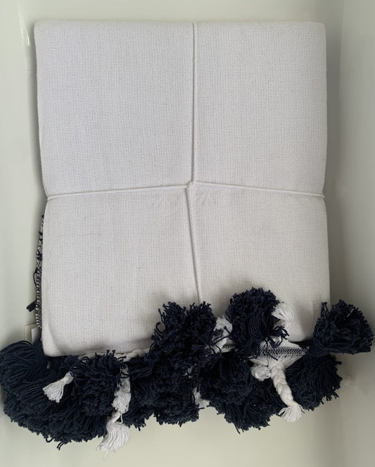 Bambury - Cotton Throw Navy image 1