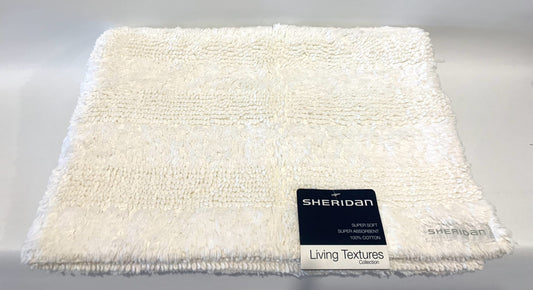 Sheridan Living Textures Bath Rug 53 x 86cm White image 0