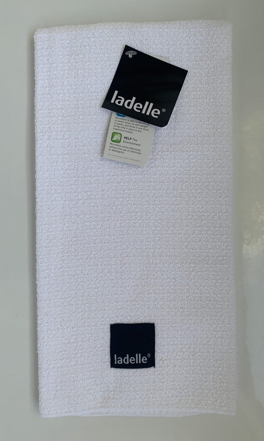 T Towel Ladelle - Microfibre Glass Cloth White image 0