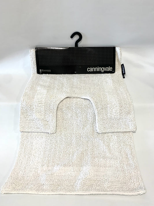 Canningvale Contour / Bath Matt Set - White image 0