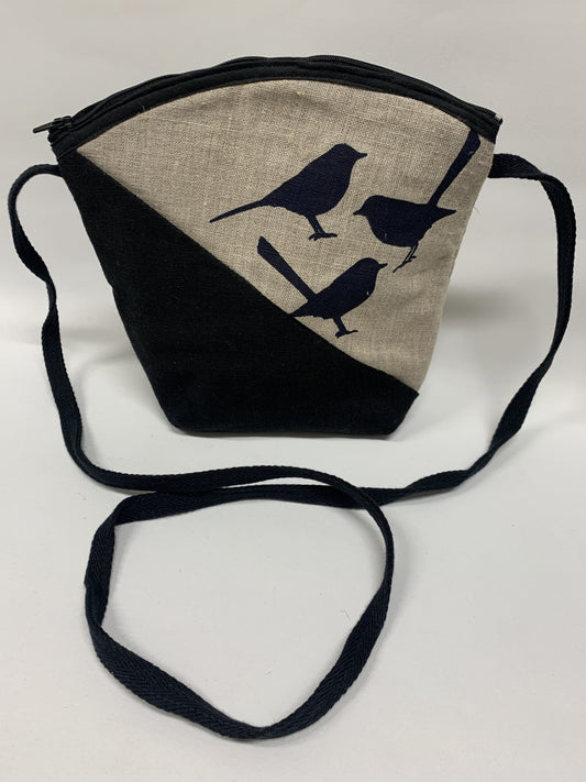 Bird Shoulder Bag - Taupe/Black image 0
